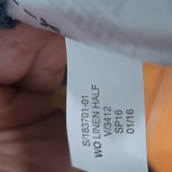 X-LARGE Dark Blue/Navy Italian Linen Button Mock Pullover From Banana Republic - Picture 6 of 6